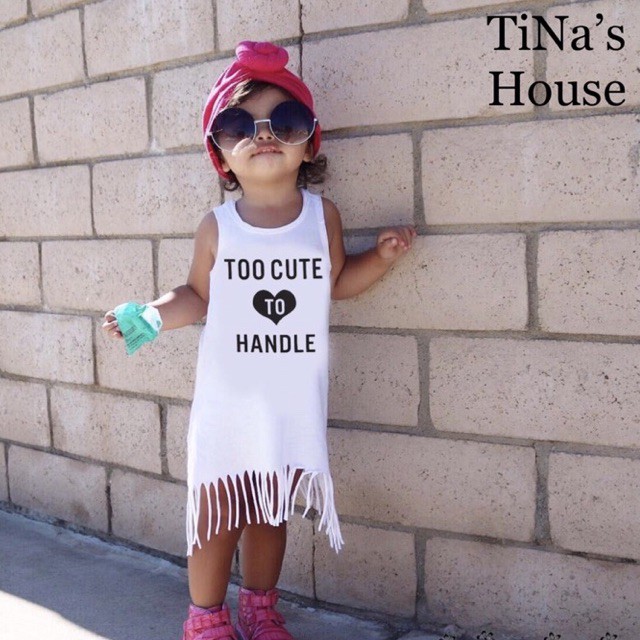 Đầm Thun Sát Nách: Thời Trang Phong Cách Tua Rua... Cho Bé Từ 0-4Tuổi.