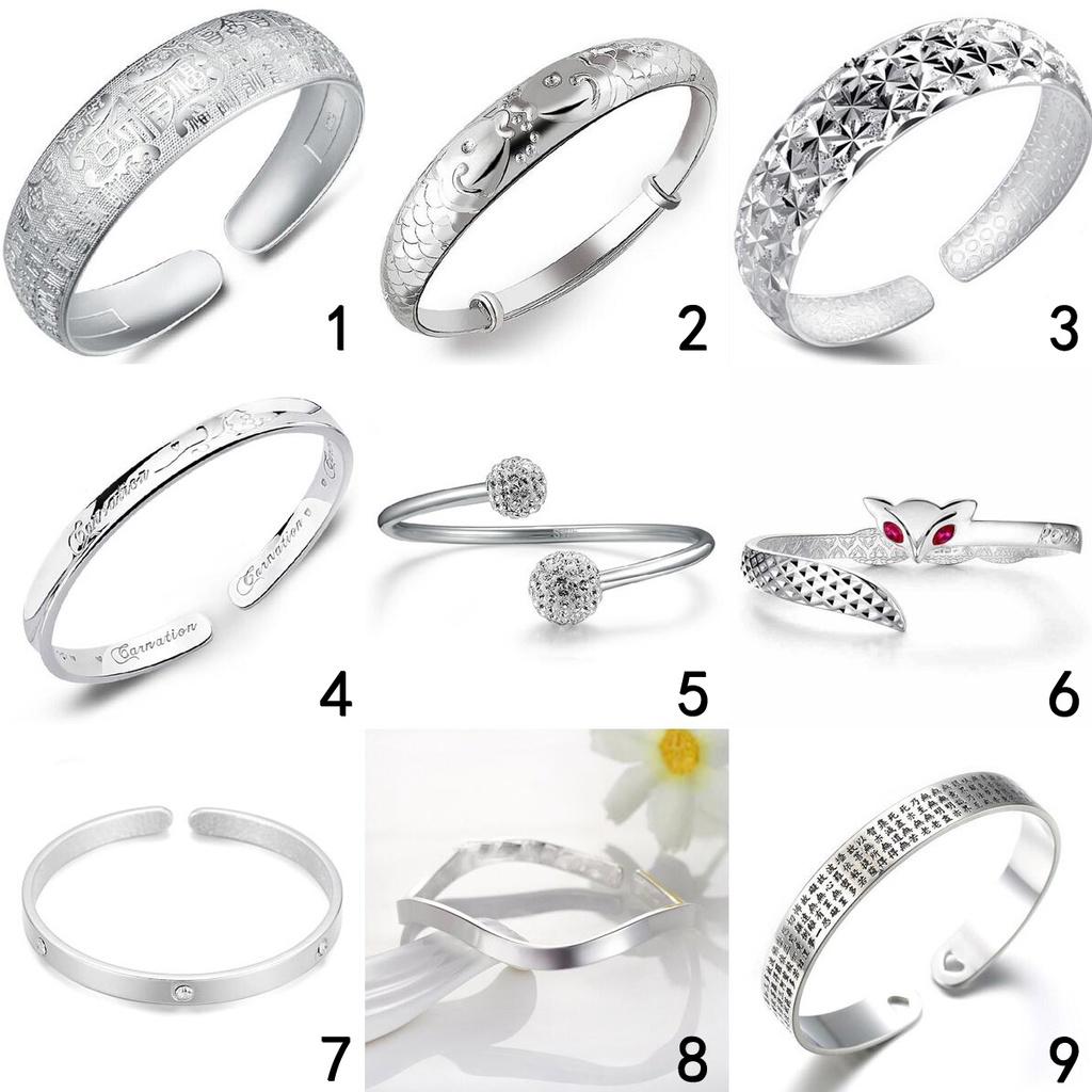 Lắc tay mạ bạc 925 đính chuông và chim công 50 thiết kế phong cách thời trang Hàn Quốc S007