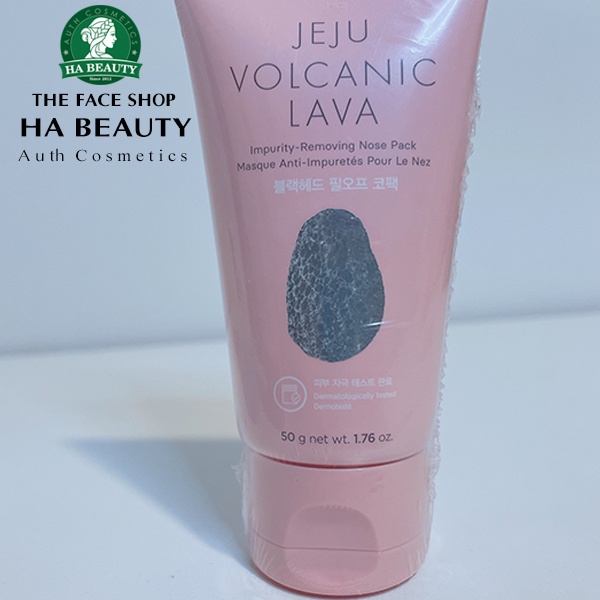 Mặt nạ lột mụn cám đầu đen và tế bào chết ngừa mụn mũi The Face Shop Jeju Volcanic Lava Impurity Removing Nose Pack 50ml