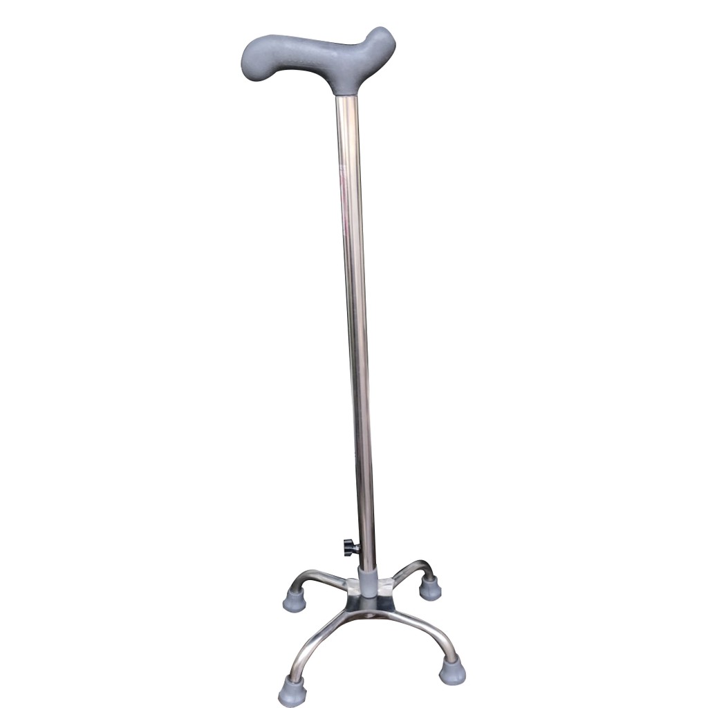 GẬY 4 CHÂN INOX HỖ TRỢ ĐI LẠI CHO NGƯỜI GIÀ, NKT