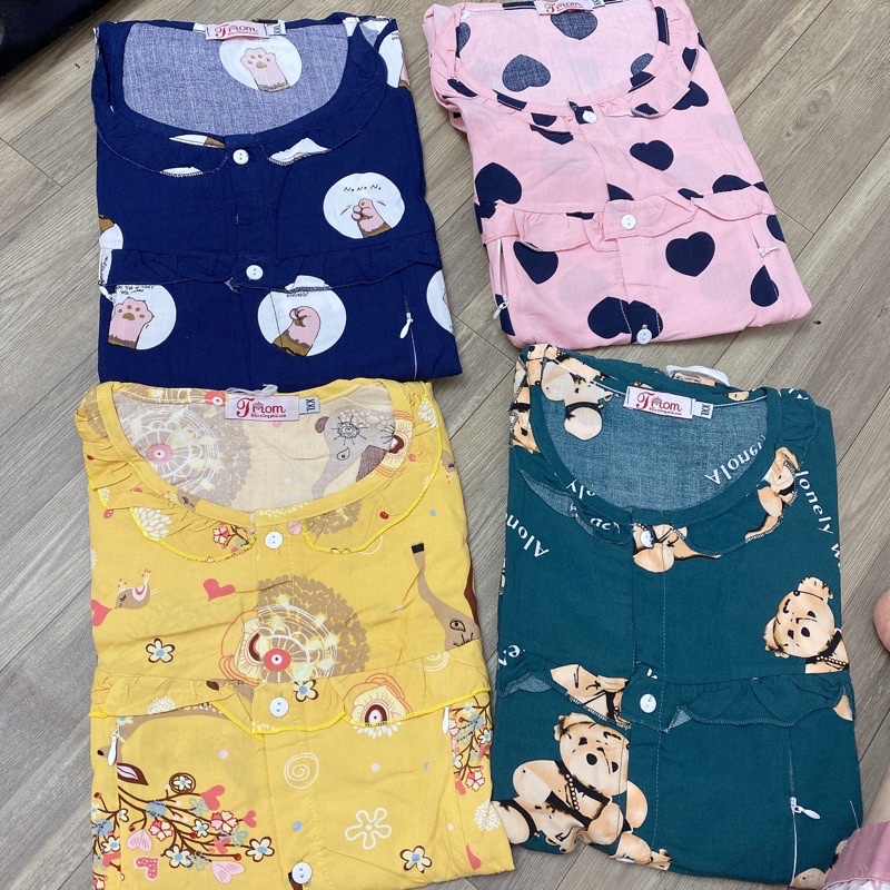 Bộ Ở Cữ Bộ Sau Sinh lanh - cotton Bigsize Cỡ Đại 2xl form to &amp; 3XL( 70-85kg)