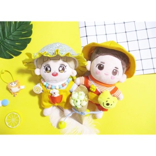 Set áo + yếm cho doll 20cm