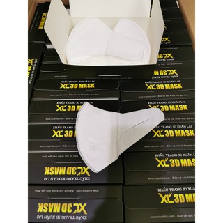 ( CHÍNH HÃNG ) Khẩu Trang 3D MASK VỎ ĐEN Xuân Lai - New 2021 - Kháng Khuẩn - Hộp 50 chiếc