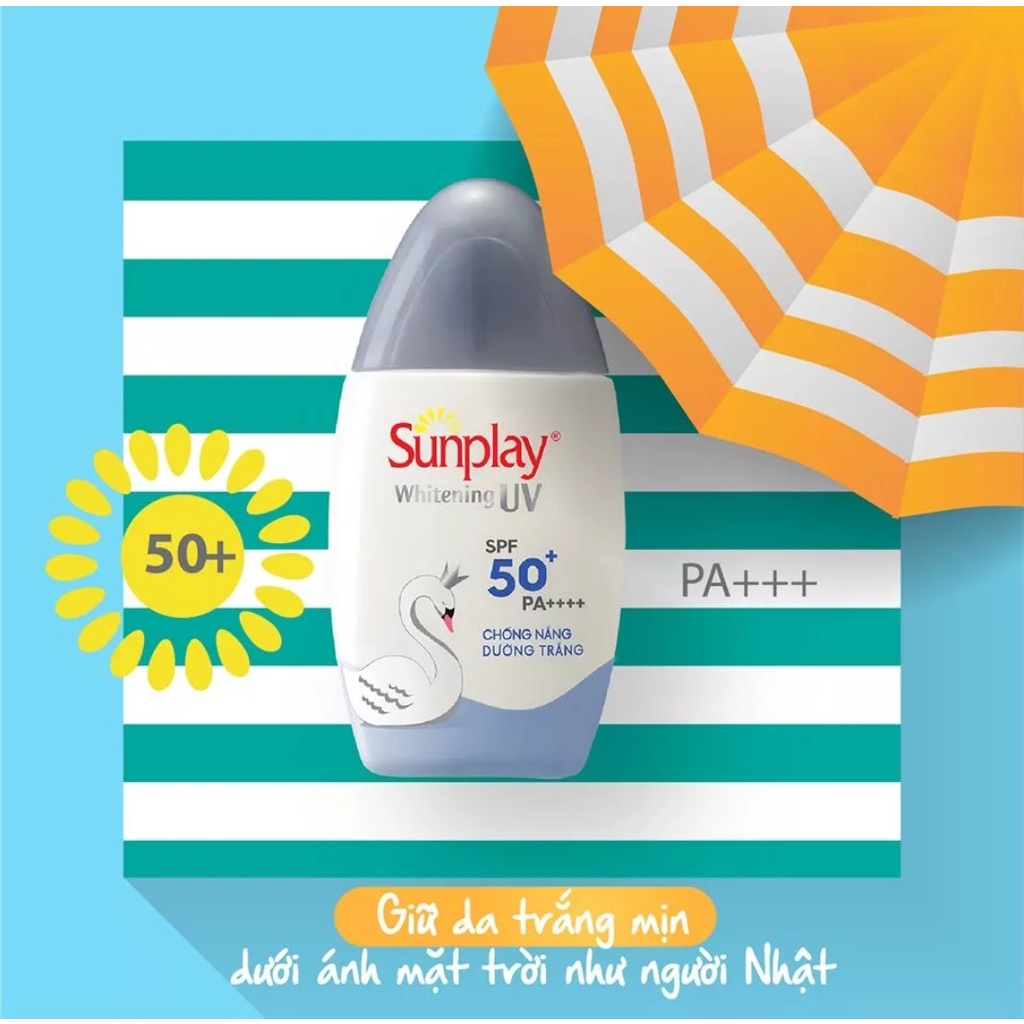 Sữa chống nắng dưỡng da trắng đẹp Sunplay Whitening UV SPF 50+ PA++++ 30g