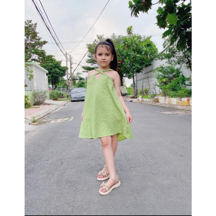 Đầm Baby Doll cho bé siu xinh nhé các mum chất vải Xốp dày dặn Shop Cam Kết Hình Chính Chủ