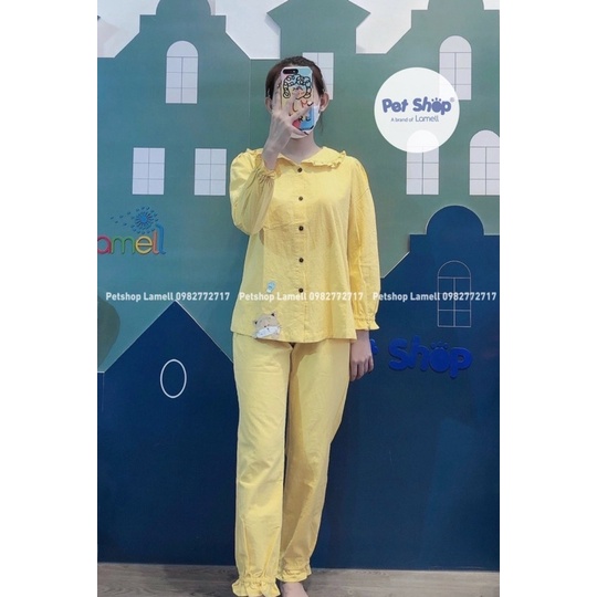 Đồ Bộ thương hiệu Petshop - 038  chất Cotton Thoáng Mát - Ảnh Thật của Shop