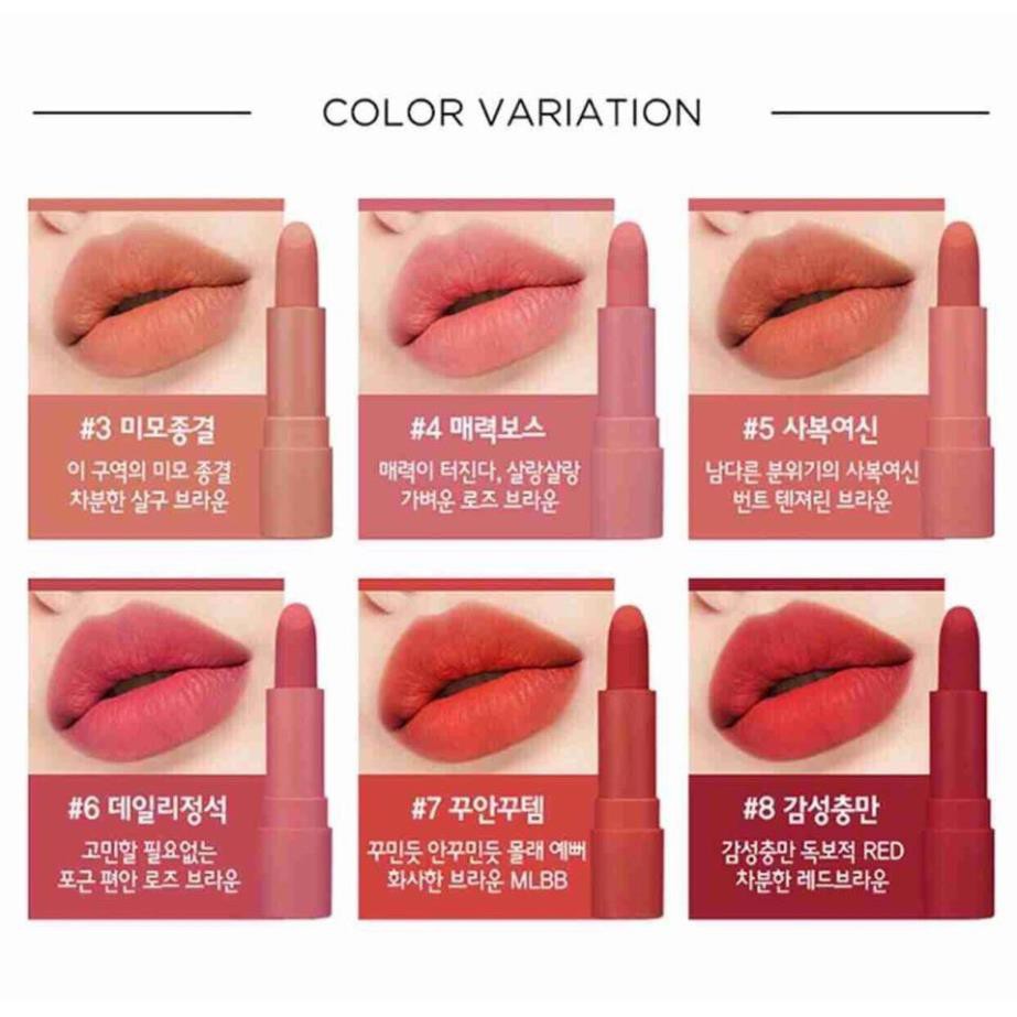 Son lì Ink Airy Stick Peripera dạng thỏi lỳ, môi mịn như nhung - HanZy Store