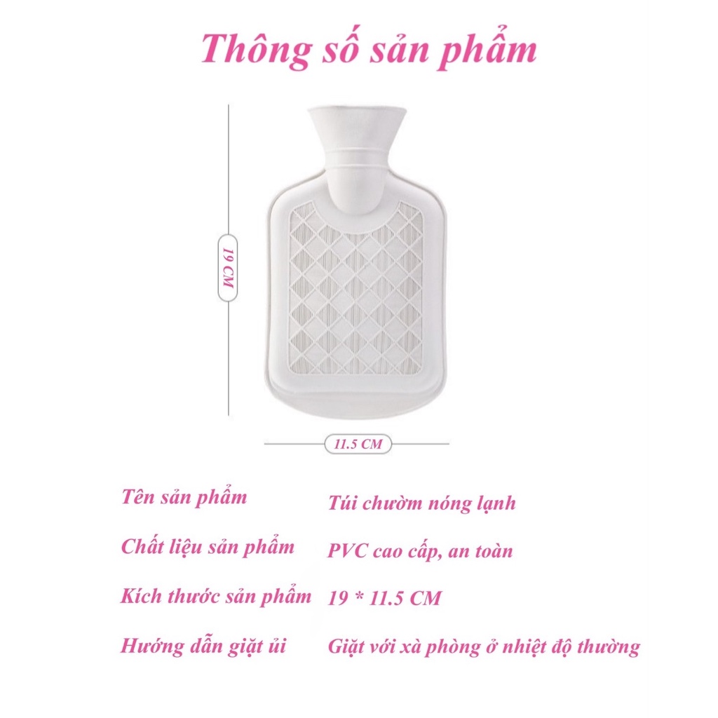 Túi chườm nóng lạnh bụng kinh đa năng 350ml - Khủng Long