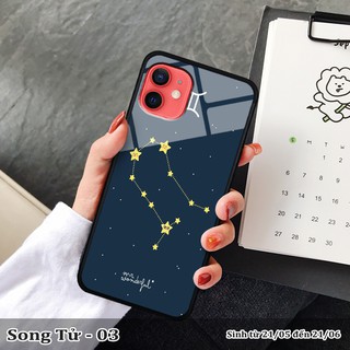 Ốp lưng kính 3D iPhone 12 -cung hoàng đạo