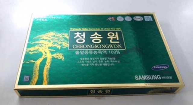 Tinh Dầu Thông Đỏ CHEONGSONGWON Hàn Quốc, Hộp 180 Viên