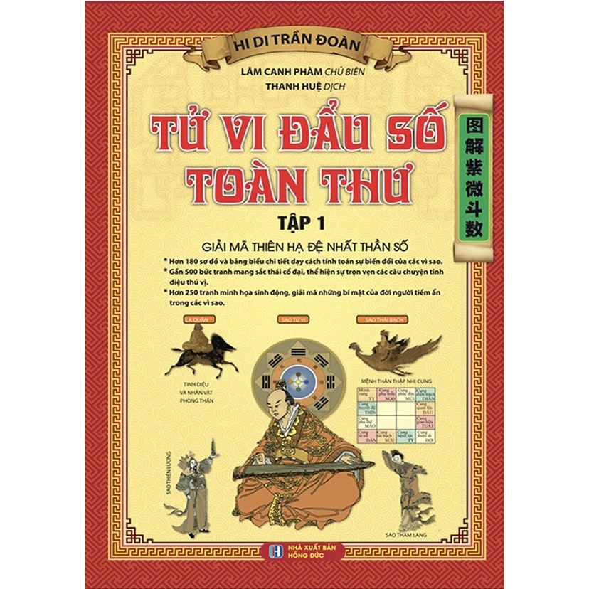 Sách - Combo Tử Vi Đẩu Số Toàn Thư ( Tập 1 + Tập 2 ) - Giải mã thiên hạ đệ nhất thần số