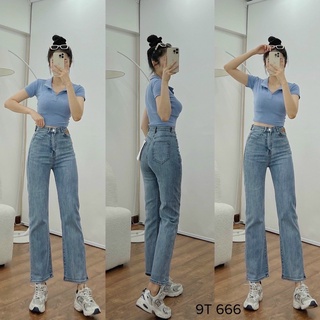 Quần jeans ống đứng