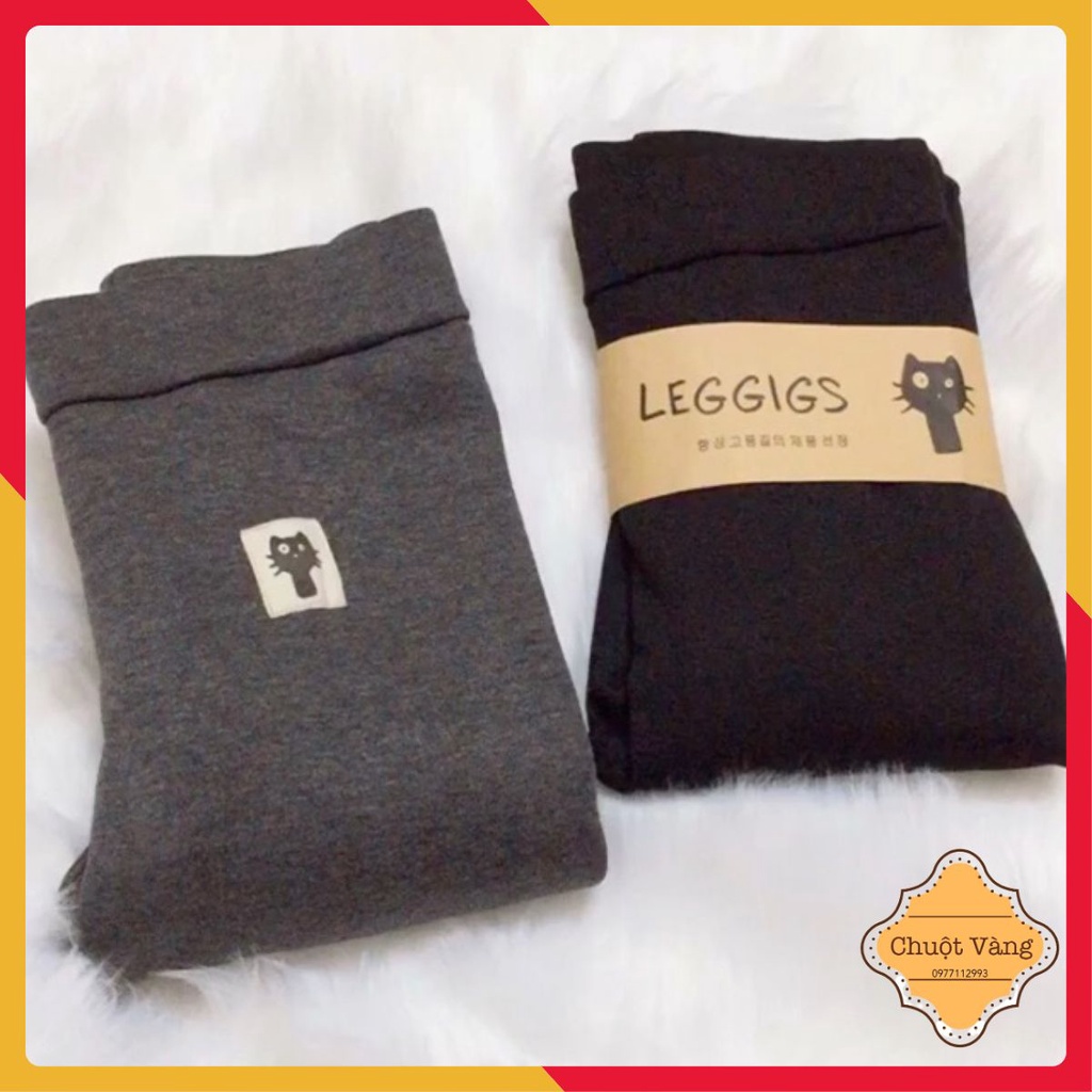 Quần legging mèo lót lông