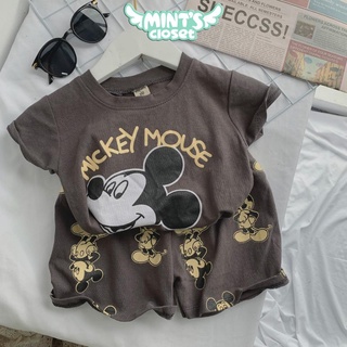 Set áo cộc tay quần lưng thun mickey mouse bé trai size từ 1 2 3 4 5 tuổi MINTSCLOSET Mint's Closet - TN3032