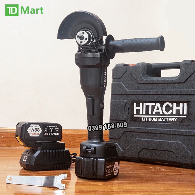 Máy mài, máy cắt cầm tay dùng pin HITACHI 99V không chổi than, lõi đồng