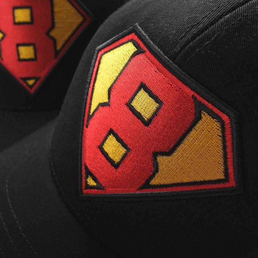 Mũ Lưỡi Trai Thêu Logo Super8 Màu Đen Phong Cách Thể Thao - FAPAS