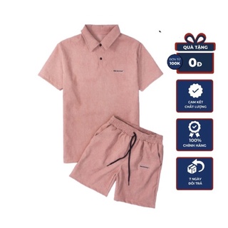 Set bộ cho nam nữ màu hồng tây sang trọng chất nhung tăm cao cấp mát mịn - kilian shop