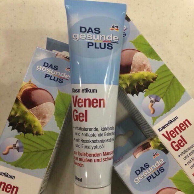 Kem bôi giãn tĩnh mạch Venen Gel Das Gesunde Plus Mivolis 100ml, hàng  Đức