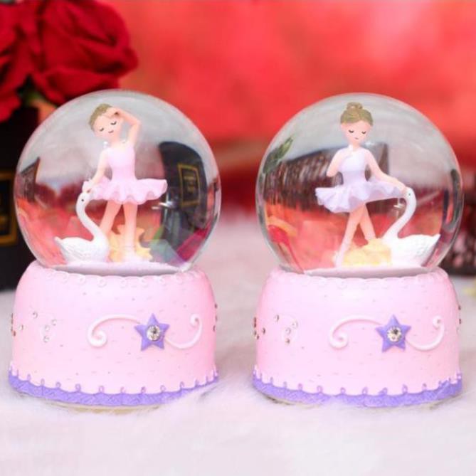 Quả Cầu Tuyết Dây Cót Công Chúa Múa Ba Lê siêu cute