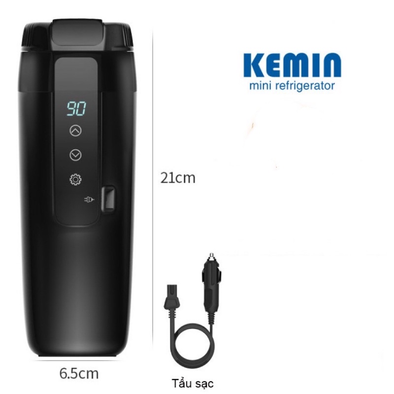 Bình đun nước điện tử 12V - 350ml Chính Hãng Kemin