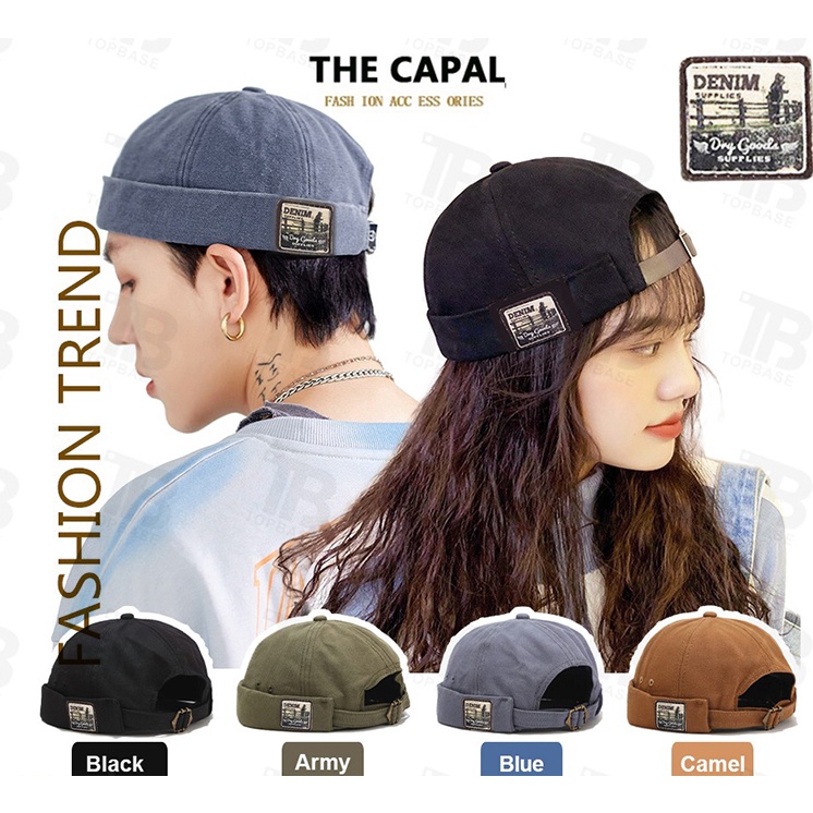 THE CAPAL Mũ Len Ngắn Trơn Hàn Quốc Nhiều Màu meanie Thời Trang đẹp nón
