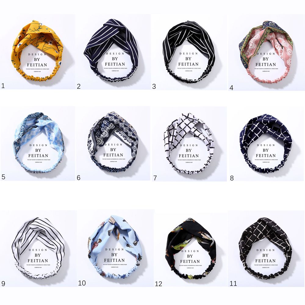 (Hàng Mới Về) Băng Đô Co Giãn Họa Tiết Hoa Phong Cách Hàn Quốc Thời Trang Cho Nữ