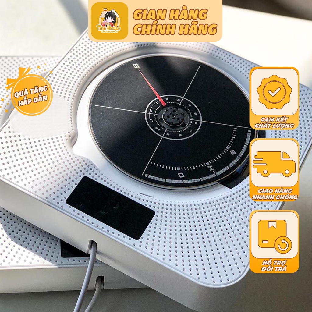 Máy Chạy Đĩa CD DVD Player Version 2 Có Remote Điều Khiển Dễ Dàng Treo Tường Để Bàn Nhỏ Gọn