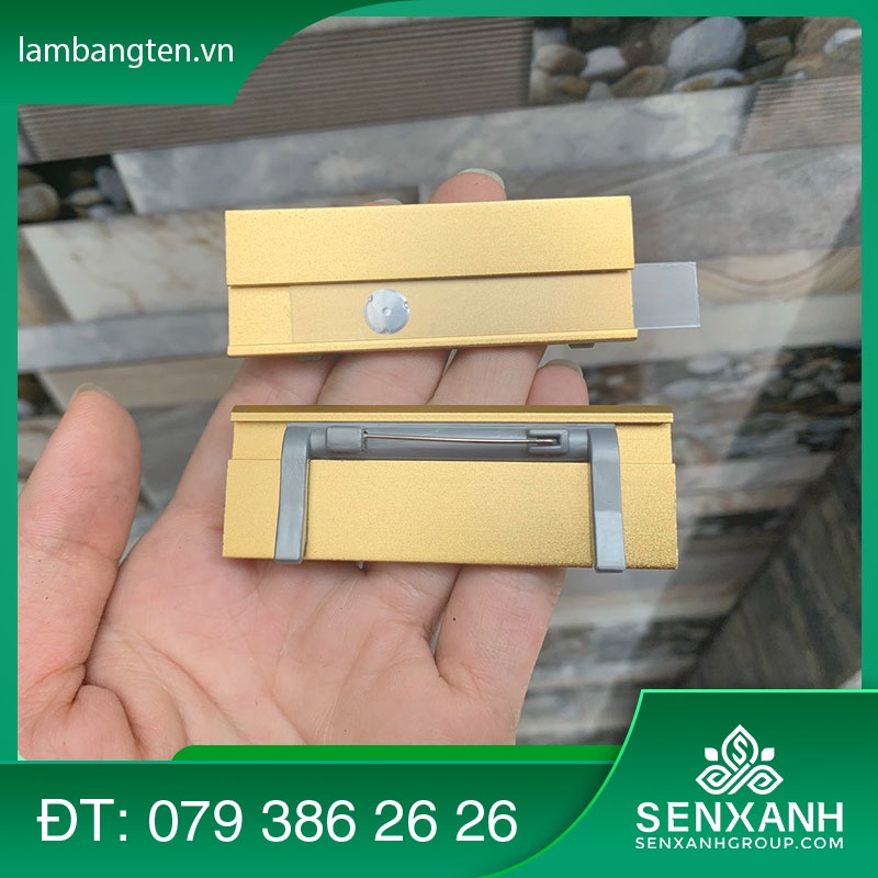 10 cái Phôi bảng tên nhân viên, Phôi sản xuất bảng tên nhân viên, Kích thước: 2.5x7 cm