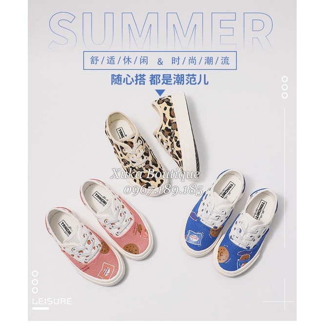 Giày Thể Thao Con ves cổ ngắn cho bé (Ảnh, video thật)