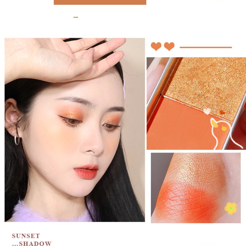 [Hàng mới về] Phấn mắt HANRU với hai màu lì ánh ngọc và kim tuyến long lanh thời trang