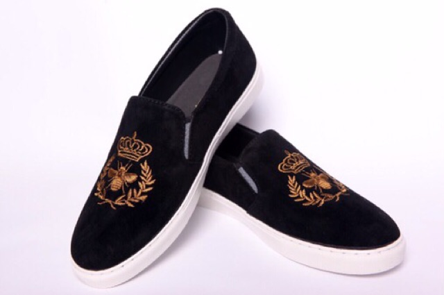 giầy lười thêu nam ( ong thêu đen cũ ) | BigBuy360 - bigbuy360.vn