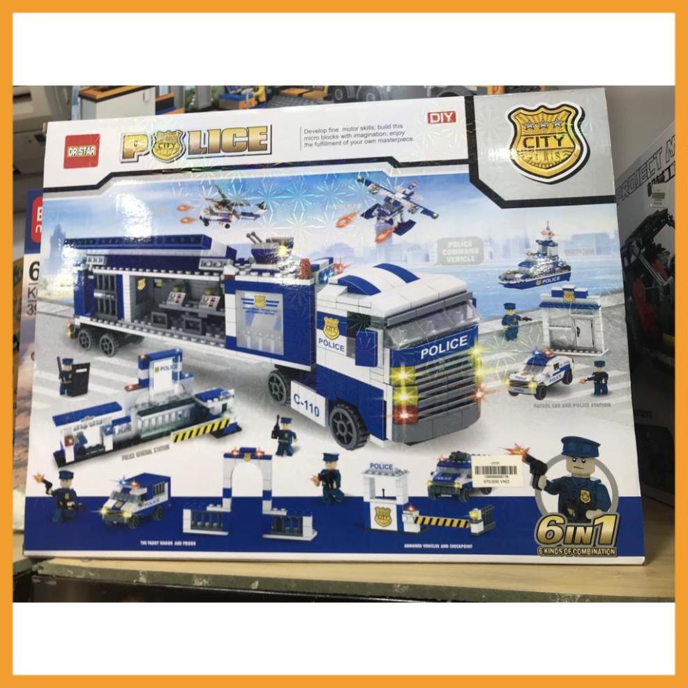 LẮP RÁP HỘP LỚN - NHIỀU MẢNH GHÉP LEGO XẾP HÌNH POLICE