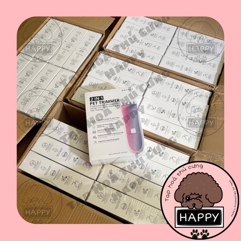 Máy cạo lông thú cưng Petkit 2in1 / Tông đơ Petkit cạo bàn chân cho chó mèo  - Tạp Hóa Thú Cưng Happy