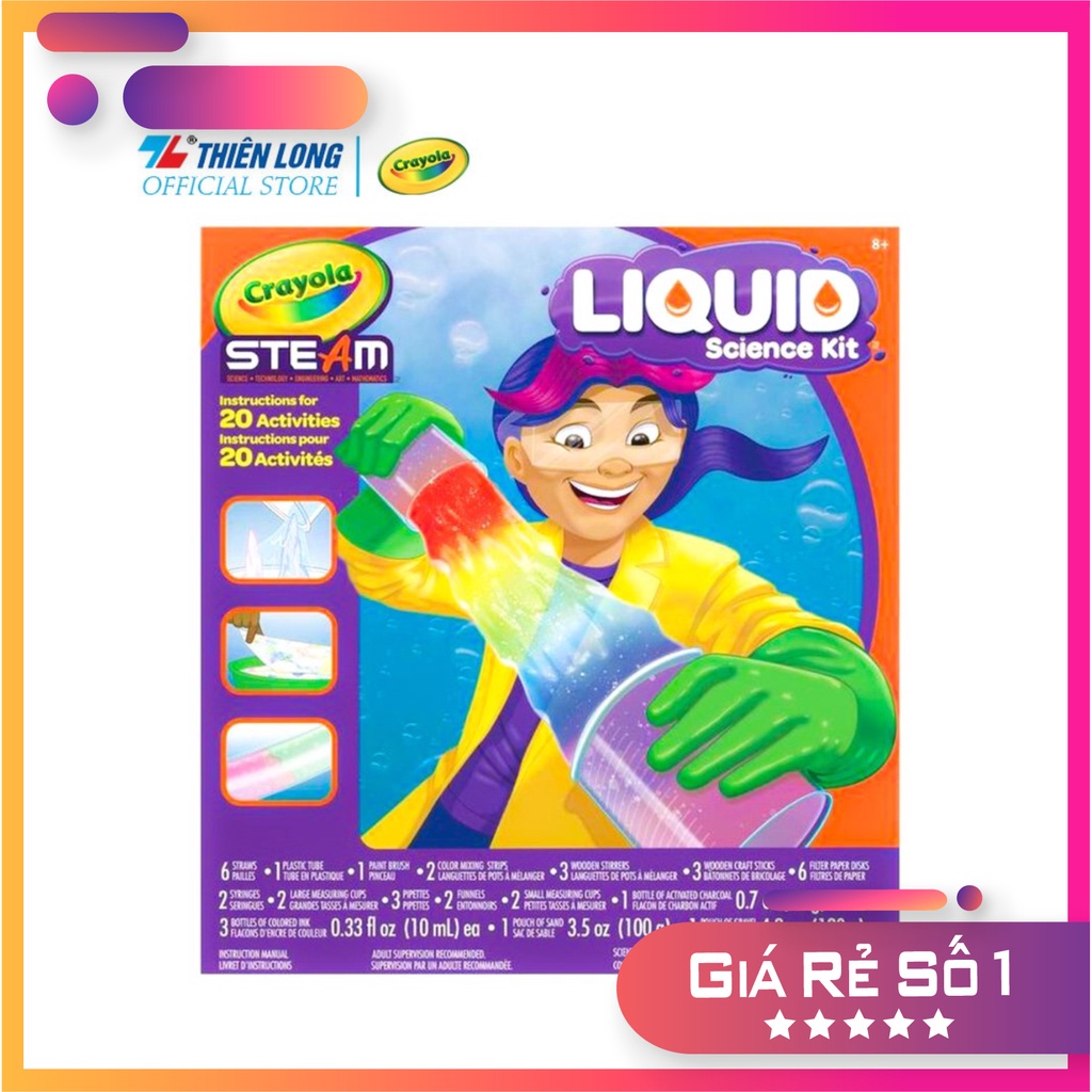 Bộ đồ chơi khoa học Crayola STEAM Liquid Science