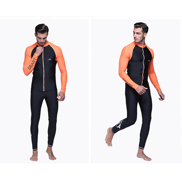 Áo bơi nam dài tay chống nắng, tia UV cao cấp co giãn có khóa thờI trang thể thao AN745