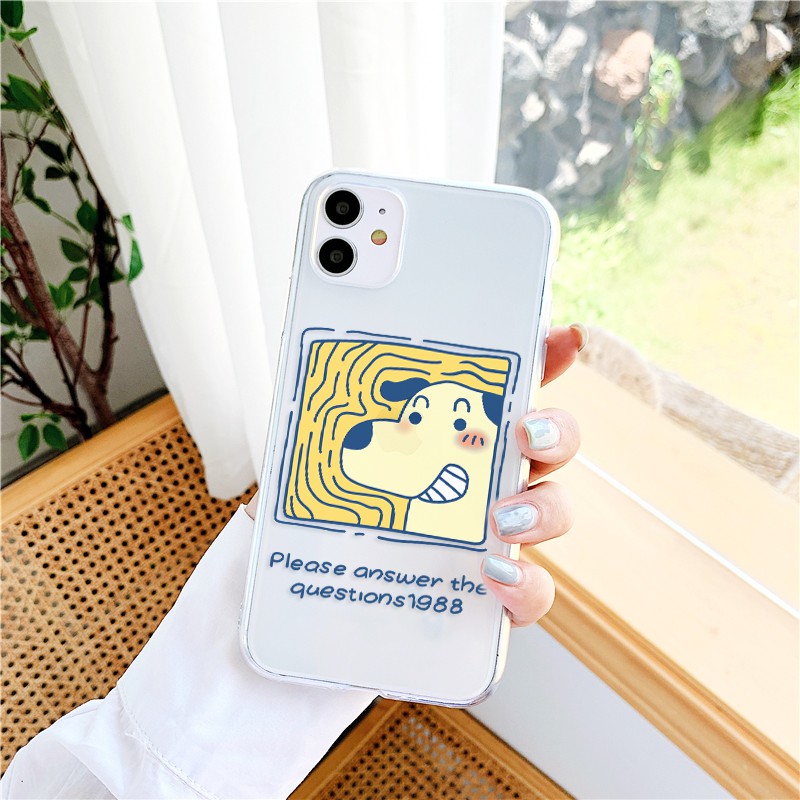 Ốp lưng iphone Cow & Dog viền trong chống ố 5/5s/6/6plus/6s/6splus/7/7plus/8/8plus/x/xr/xs/11/12/pro/max/plus/promax