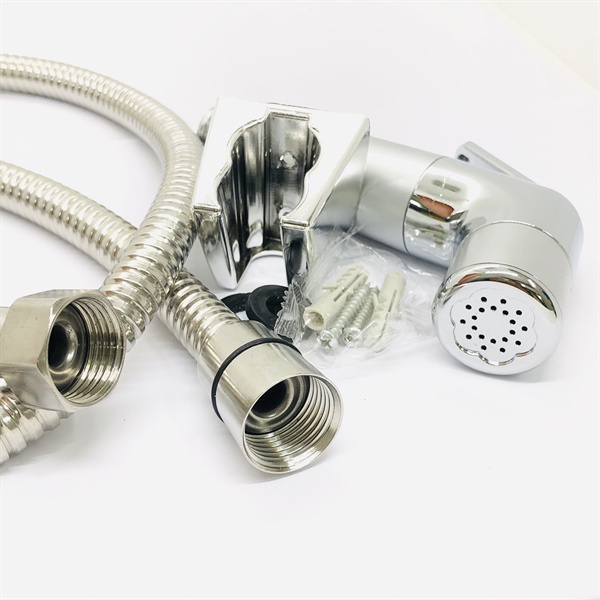 Bộ xịt vệ sinh rảnh tay inox xi cao cấp (tim thau)