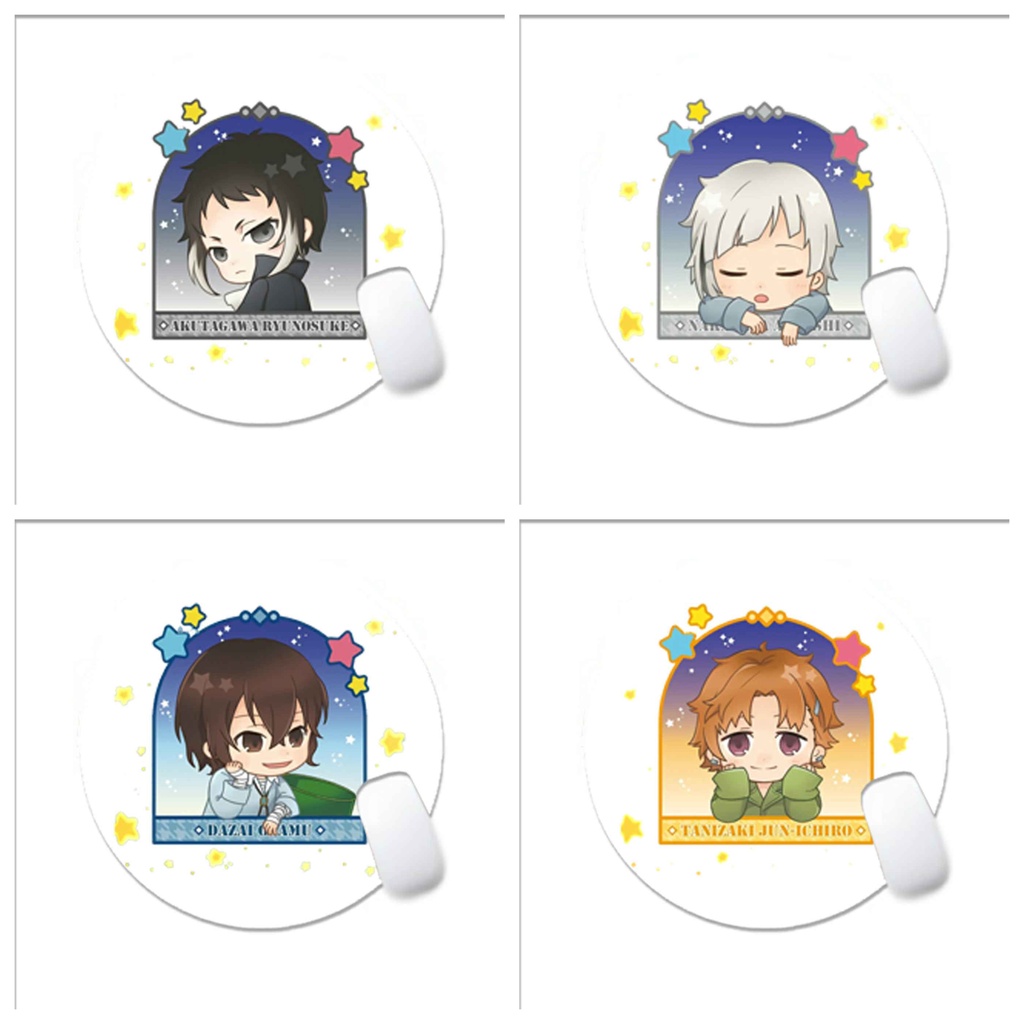 Miếng di chuột in hình anime chibi BUNGOU STRAY DOGS miếng kê chuột miếng lót chuột