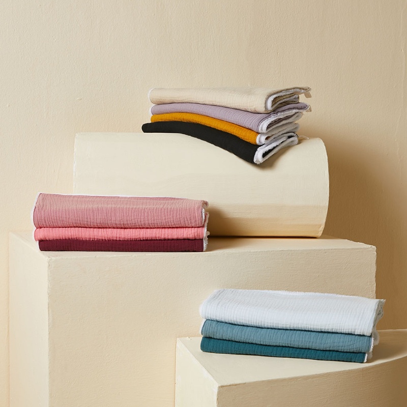 Set 10 Khăn Lau Nước Bọt Vải Cotton Mềm Mại Thấm Hút Tốt Cho Bé