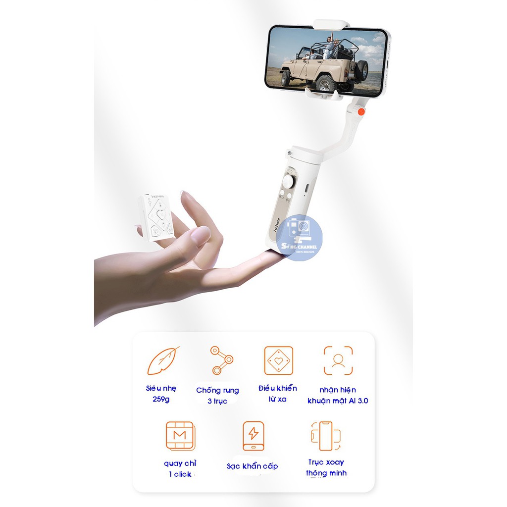 Gimbal Chống Rung Cho Điện Thoại Hohem isteady X2