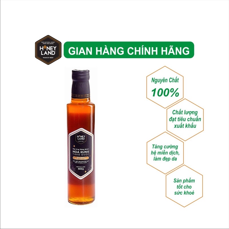 Mật rừng nguyên chất Thảo Dược HONEYLAND 380g