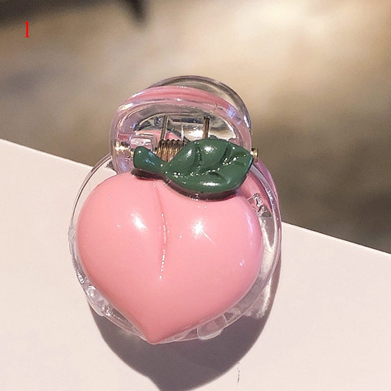 Kẹp tóc mini trong suốt hình trái cây dễ thương