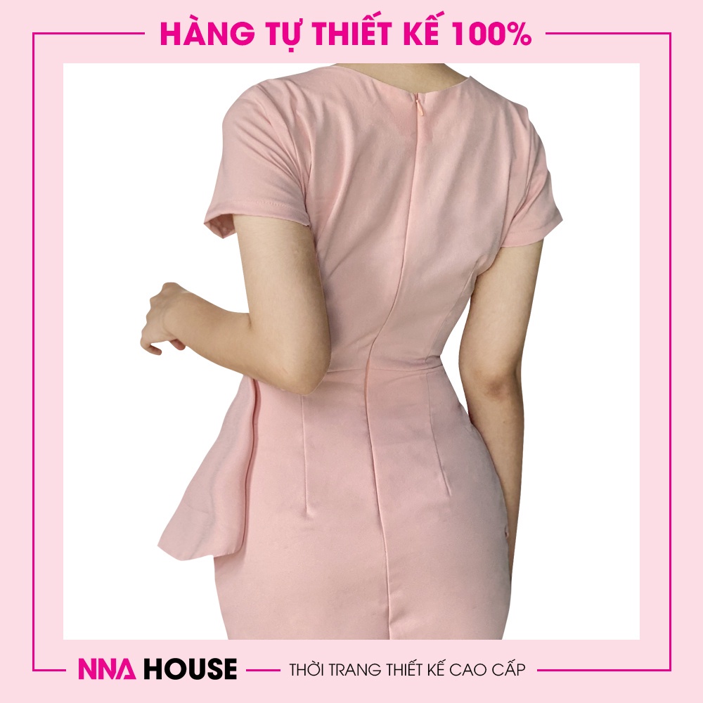 Váy cổ vuông thiết kế sang trọng - Đầm ôm xoắn eo phong cách trẻ trung xinh xắn NNAHOUSE Mã NA212 | BigBuy360 - bigbuy360.vn