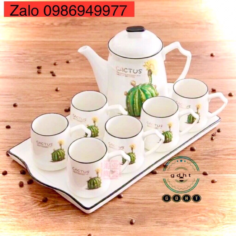 Bộ côc sứ -Gốm sứ xương hàng cao cấp gồm cả hộp đẹp
