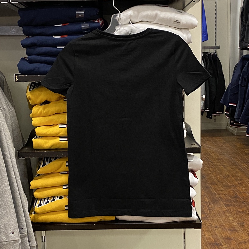 Áo Thun Tay Ngắn Cổ Tròn In LOGO Tommy Chất Liệu cotton Thoải Mái Cho Nam Và Nữ