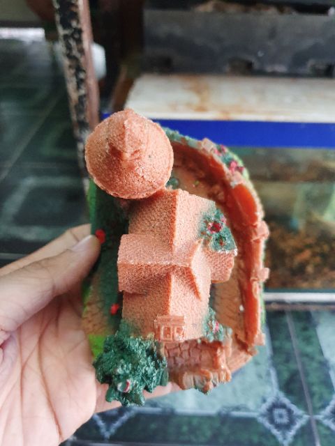 NHÀ TRANG TRÍ HỒ CÁ NON BỘ 12x9x9cm