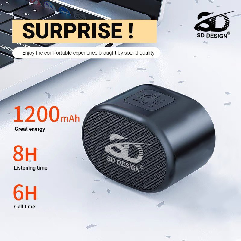 [Freeship] Loa Bluetooth S12 mini nhỏ gọn - Loa nghe nhạc không dây chính hãng, có khe thẻ nhớ, cắm Usb, bảo hành 1 năm.