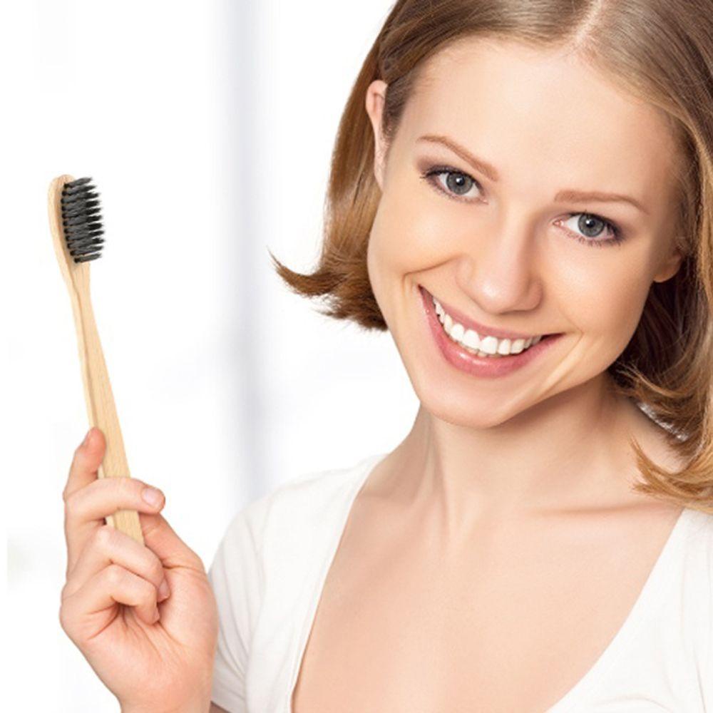 Bàn Chải Đánh Răng Sợi Tre Lông Mềm Chăm Sóc Răng