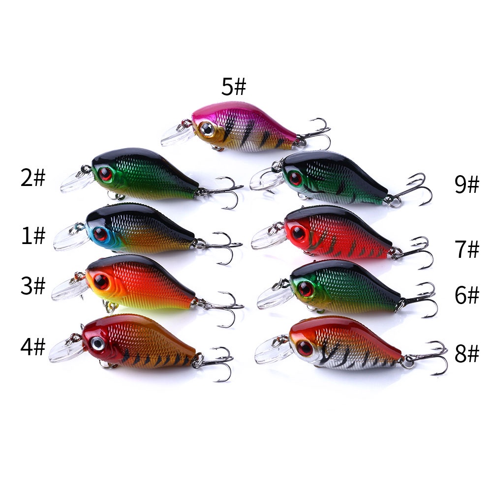 Mồi câu cá giả bằng nhựa cứng 5.5cm 8G