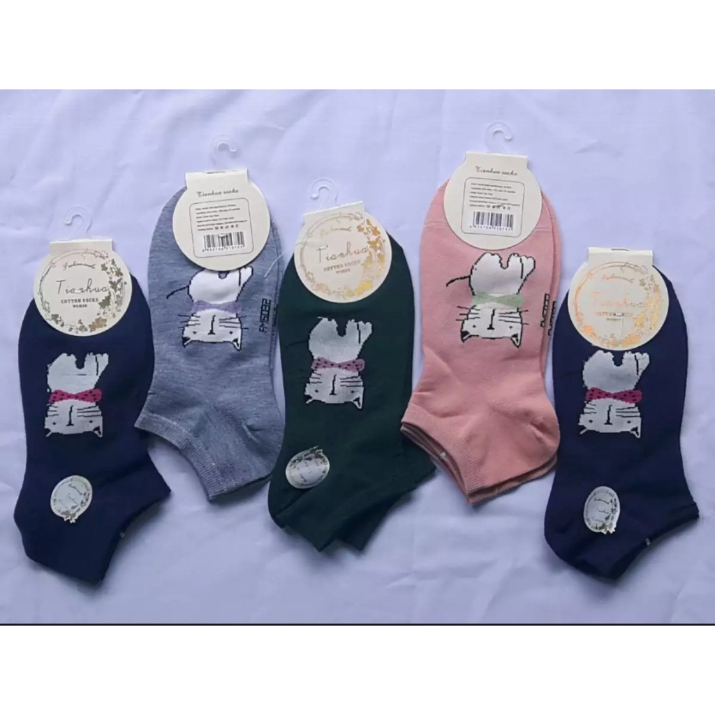 [1đôi] Vớ nữ cổ ngắn thun cotton size 22-25cm